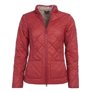 Barbour Petrel Ladies Quilted Jacket - Burnt Red