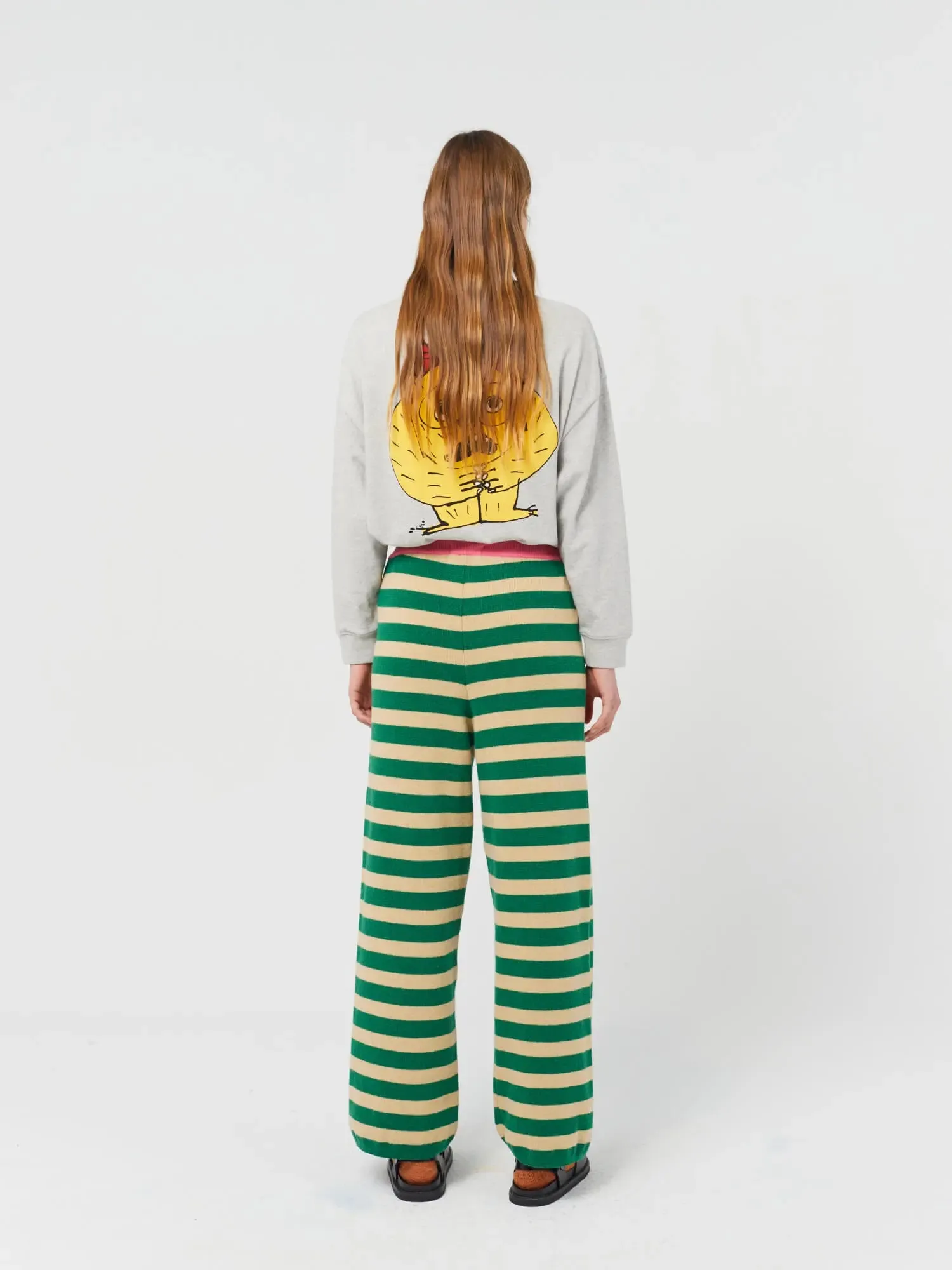 BC stripes knitted pants