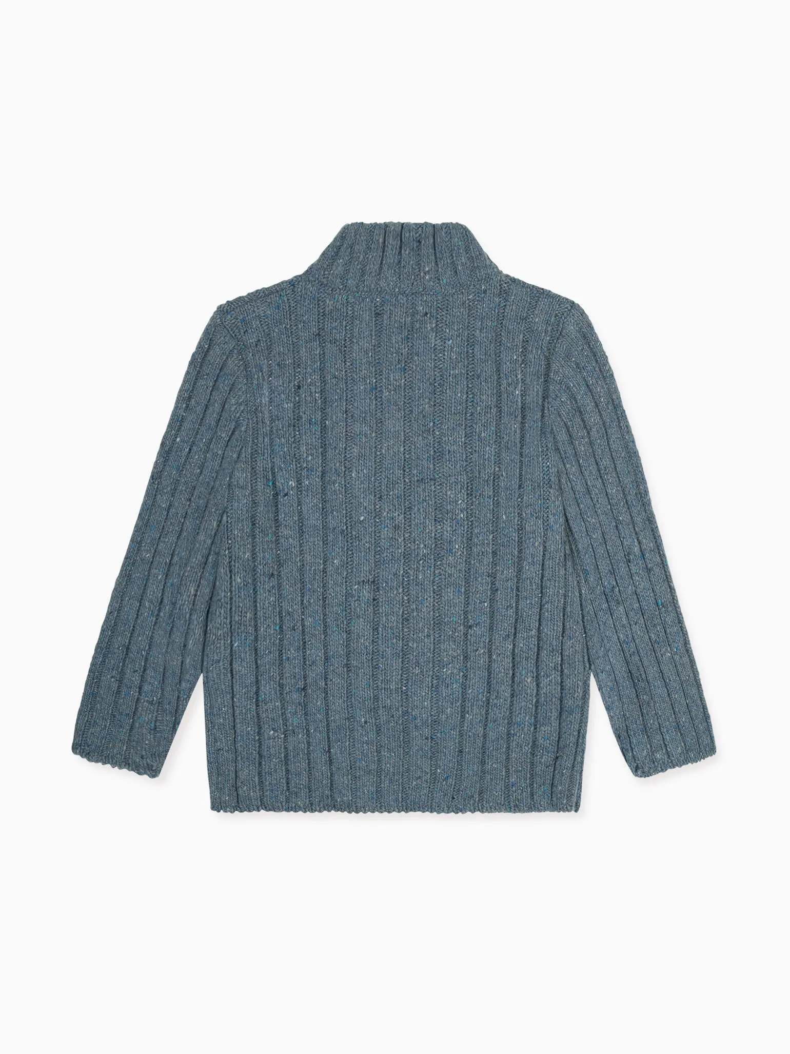 Blue Bolo Merino Boy Cardigan