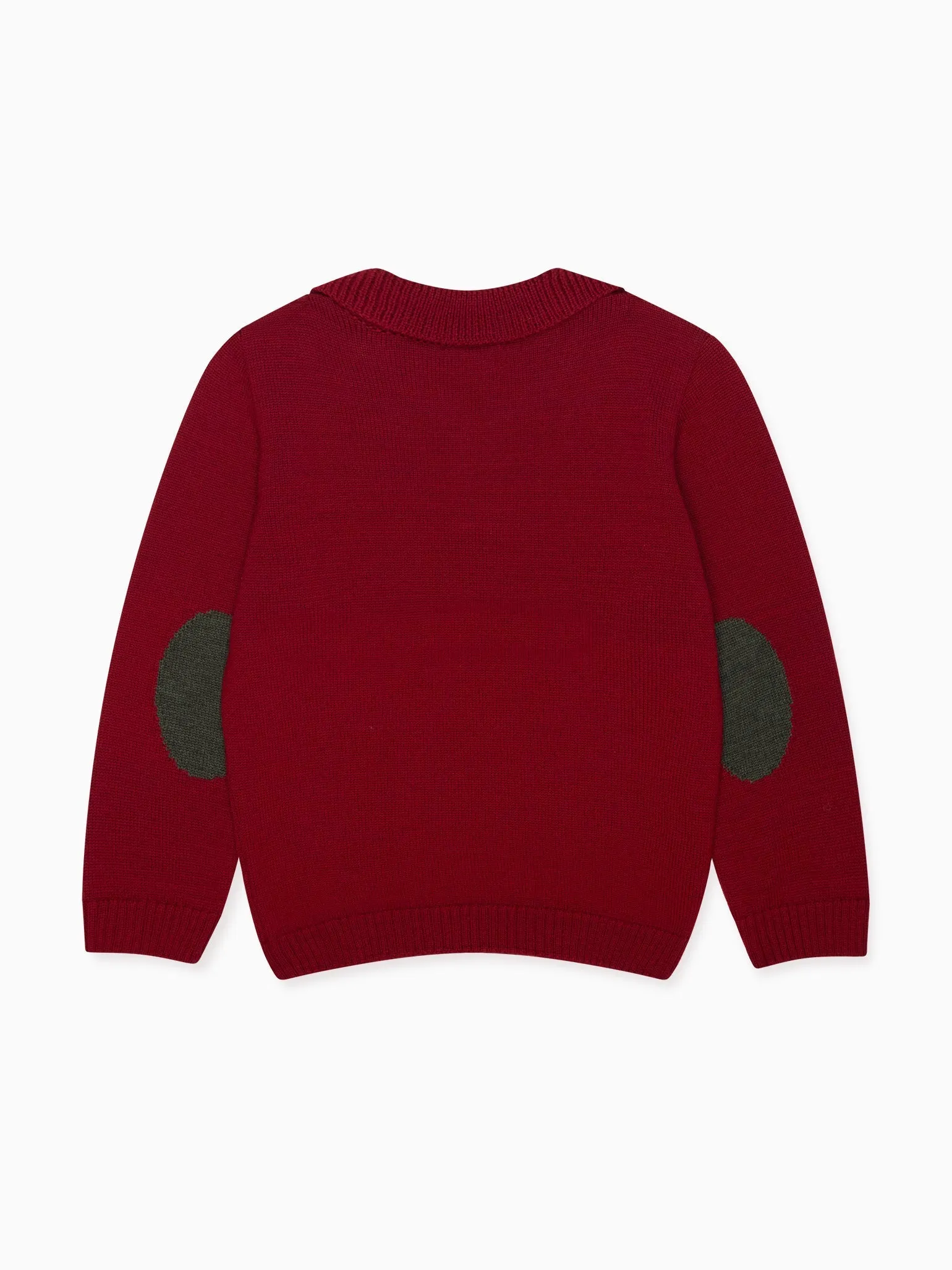 Burgundy Brio Merino Boy Jumper