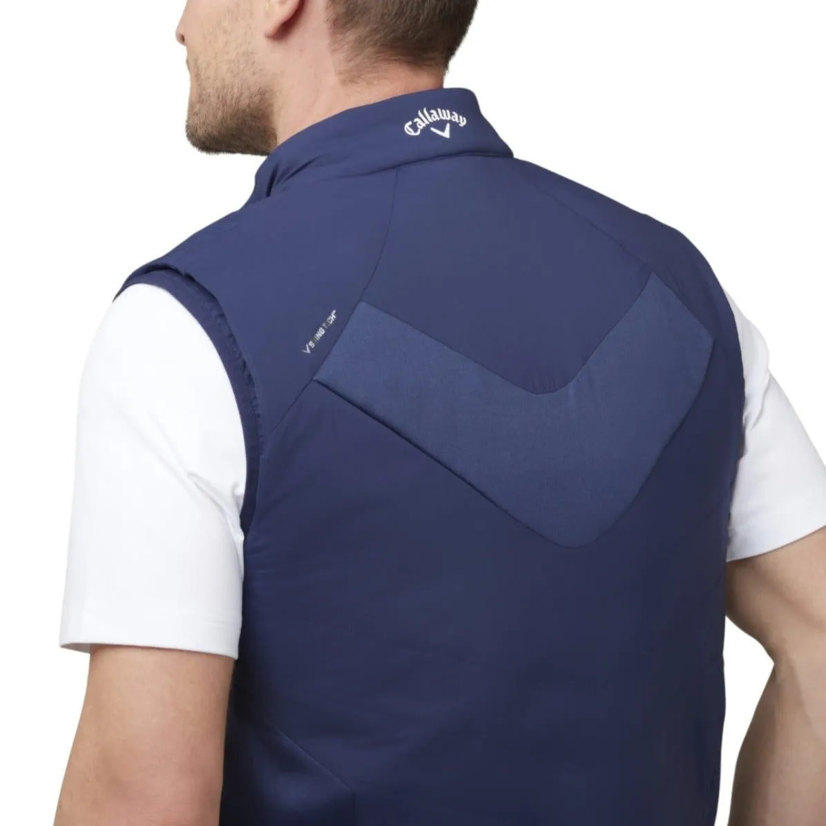 Callaway Mens Full Zip PrimaLoft Quilted Golf Vest CGRFB044