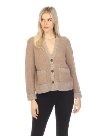 Calme by Johnny Was Teddy Bear Long Sleeve Knit Cardigan O57322