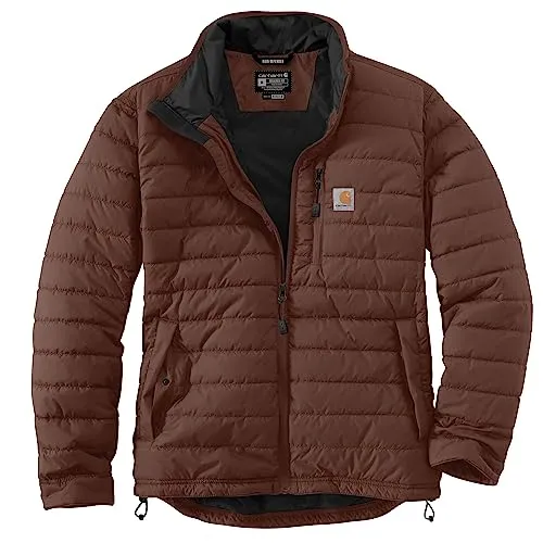 Carhartt 102208 Men's Big & Tall Rain Defender Relaxed Fit Lightweight Insulated Jacket, Chestnut