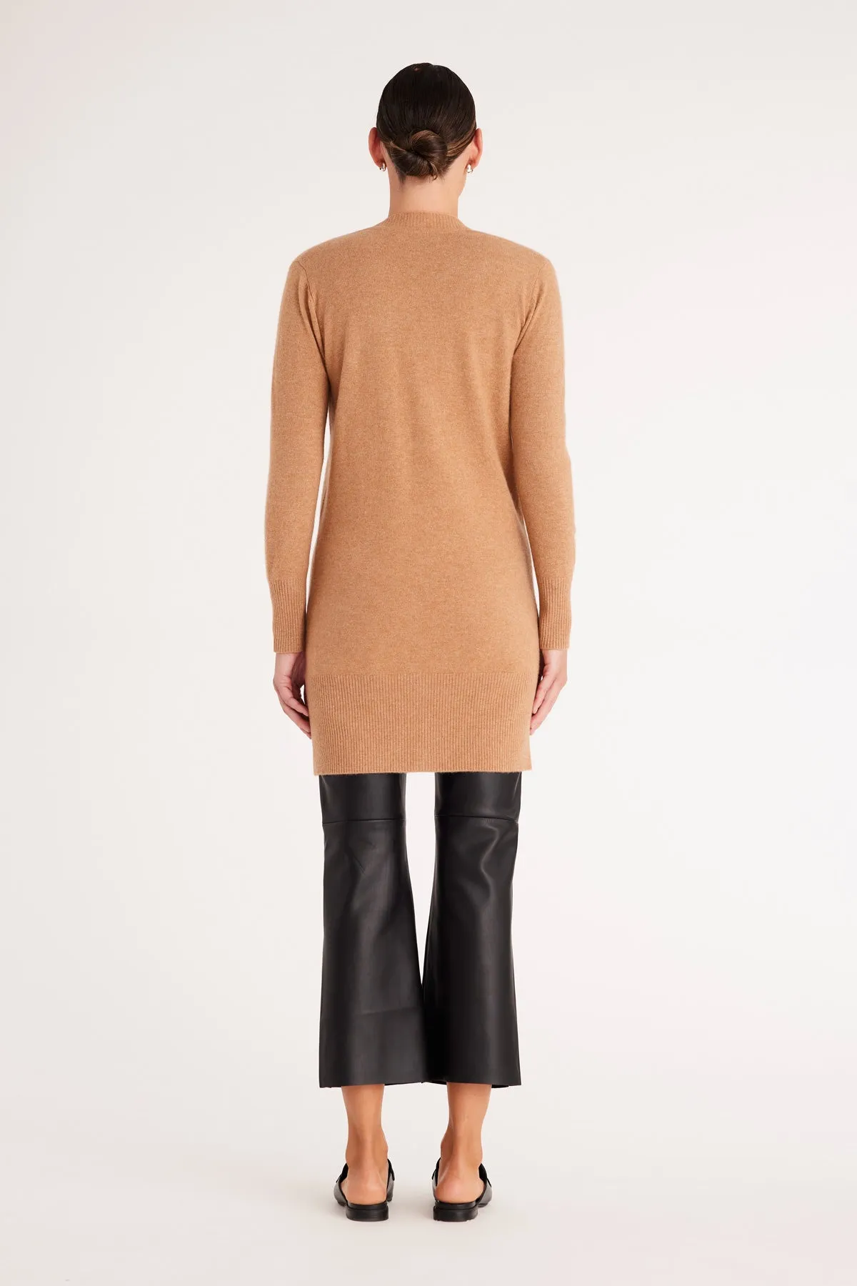 Cashmere Drape Cardigan - Camel