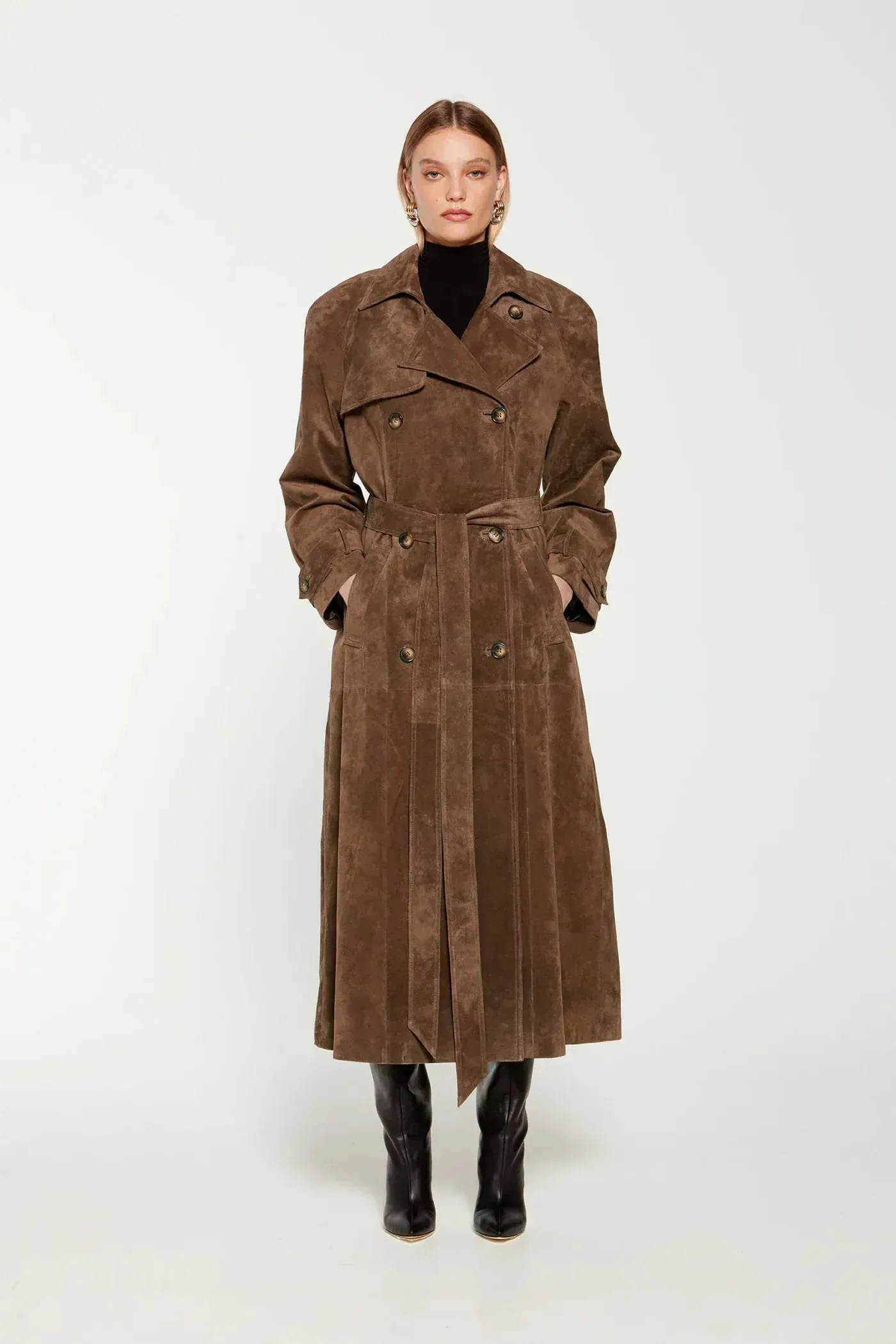 CHANTAL™ - Classic Belted Trench Coat