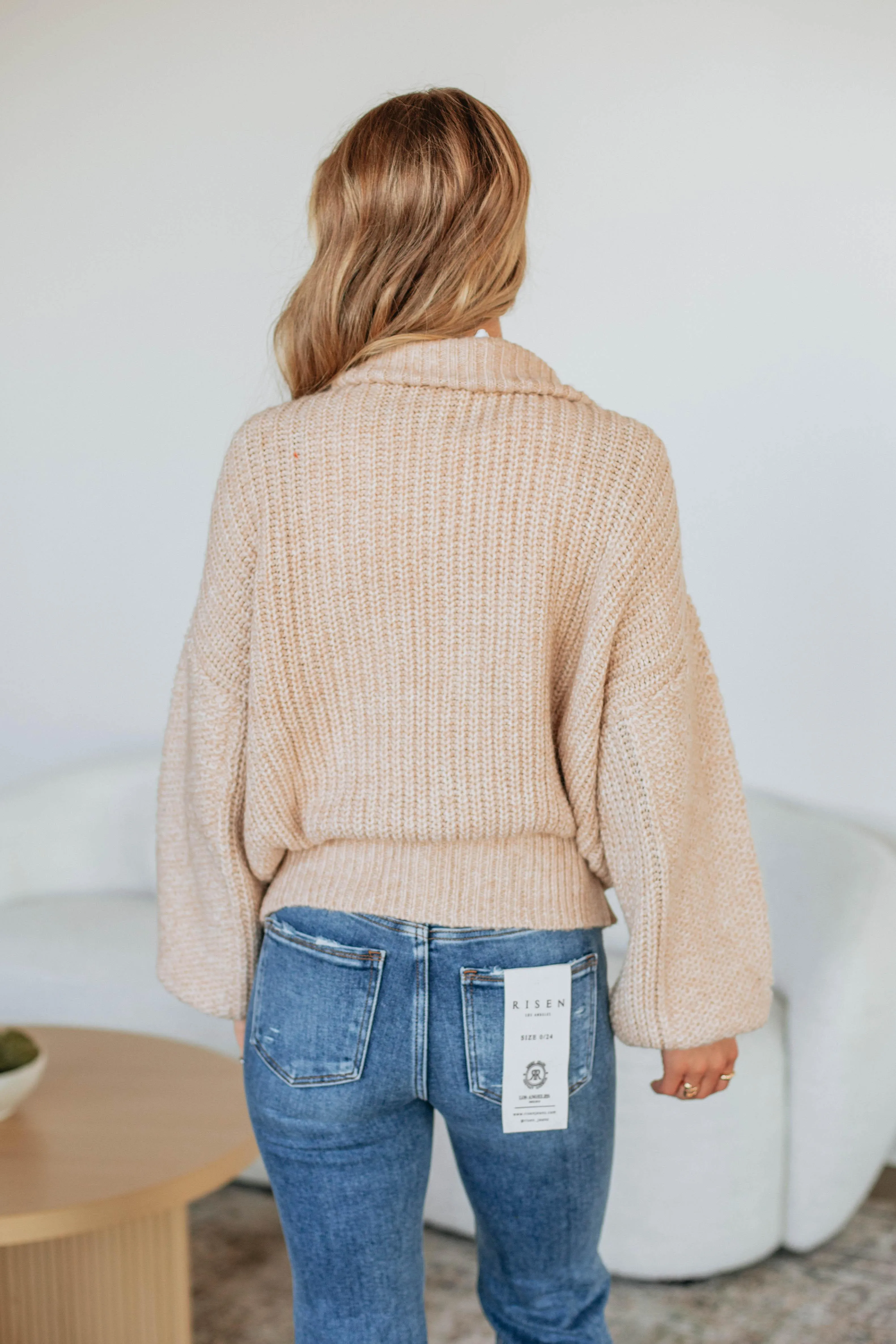 Chivonne Cable Knit Zip-Up