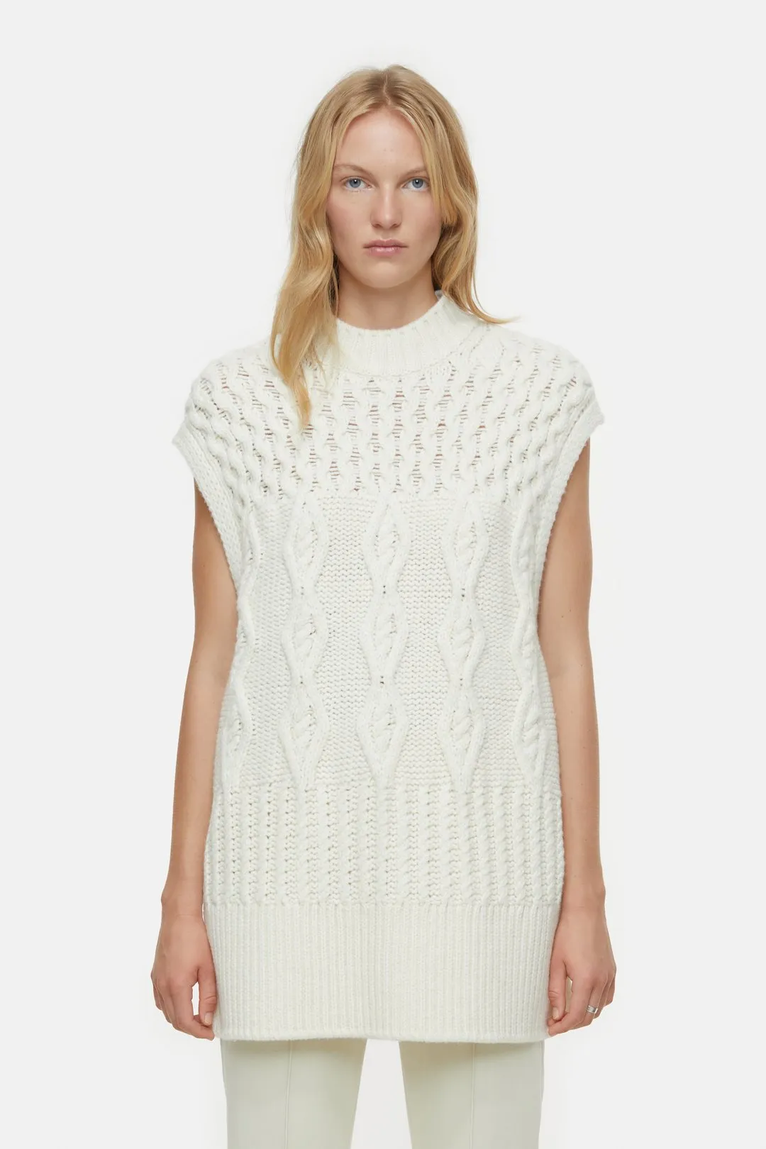 CLOSED WOMENS SLEEVELESS KNIT - VANILLA CREAM