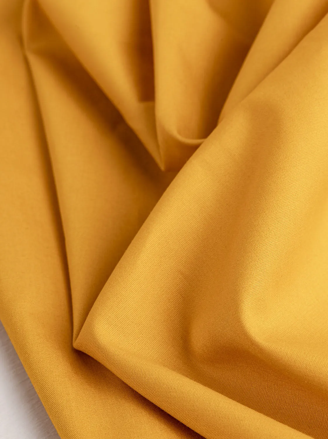 Core Collection Lightweight Silky Cotton Poplin - Gold - Swatch