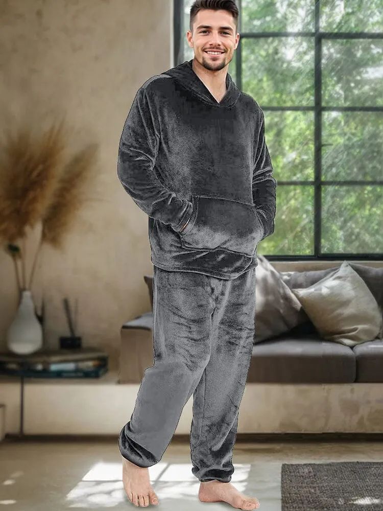 Cozy Thermal Fleece Hooded Set