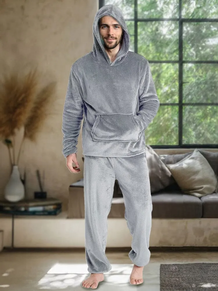 Cozy Thermal Fleece Hooded Set