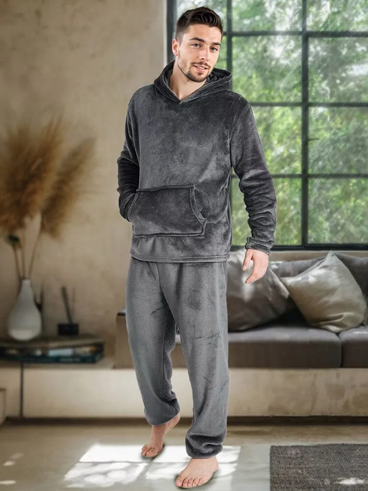 Cozy Thermal Fleece Hooded Set