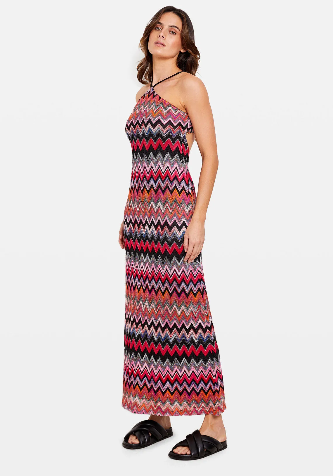 DRESS ZIG ZAG LAME RASHEL