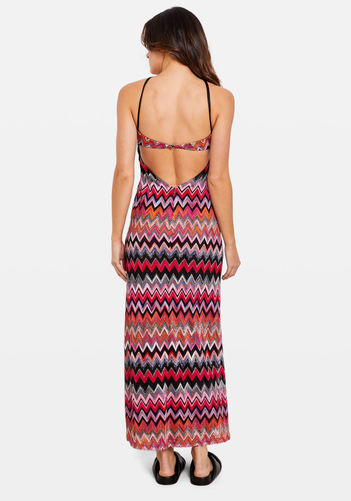 DRESS ZIG ZAG LAME RASHEL