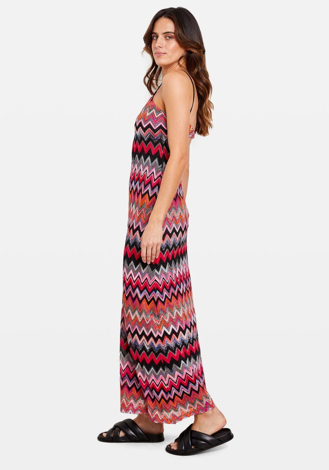 DRESS ZIG ZAG LAME RASHEL