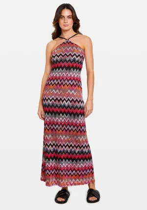 DRESS ZIG ZAG LAME RASHEL