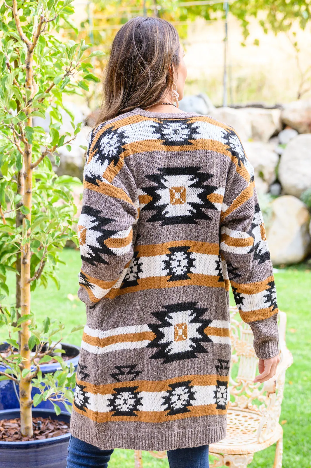 Follow the Moon Southwest Print Cardigan