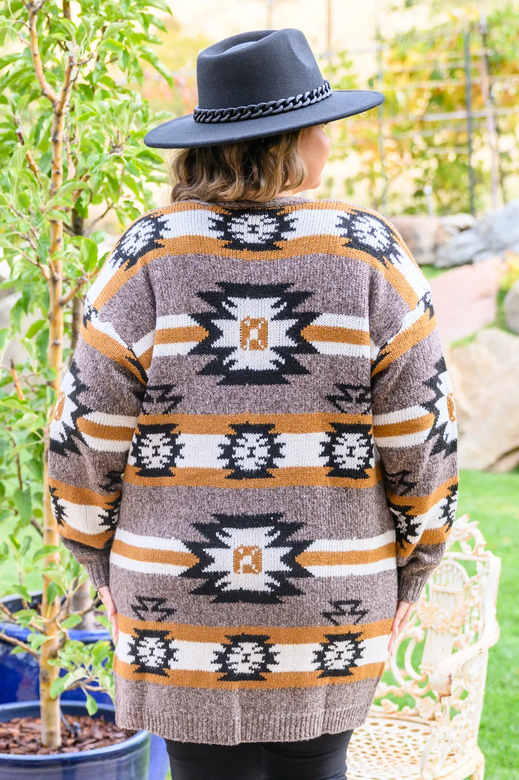 Follow the Moon Southwest Print Cardigan