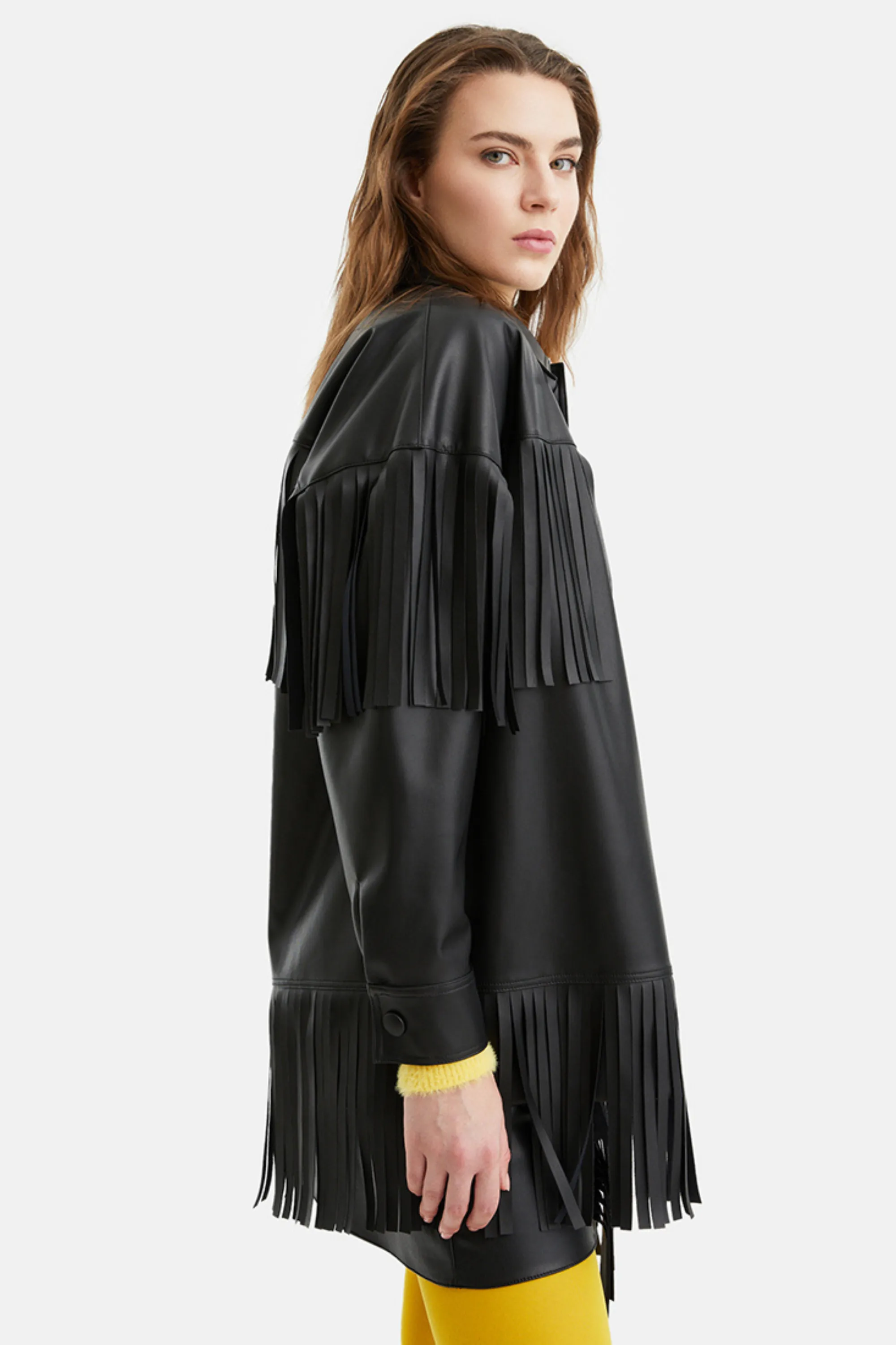 Fringe Faux Suede Jacket (Final Sale)