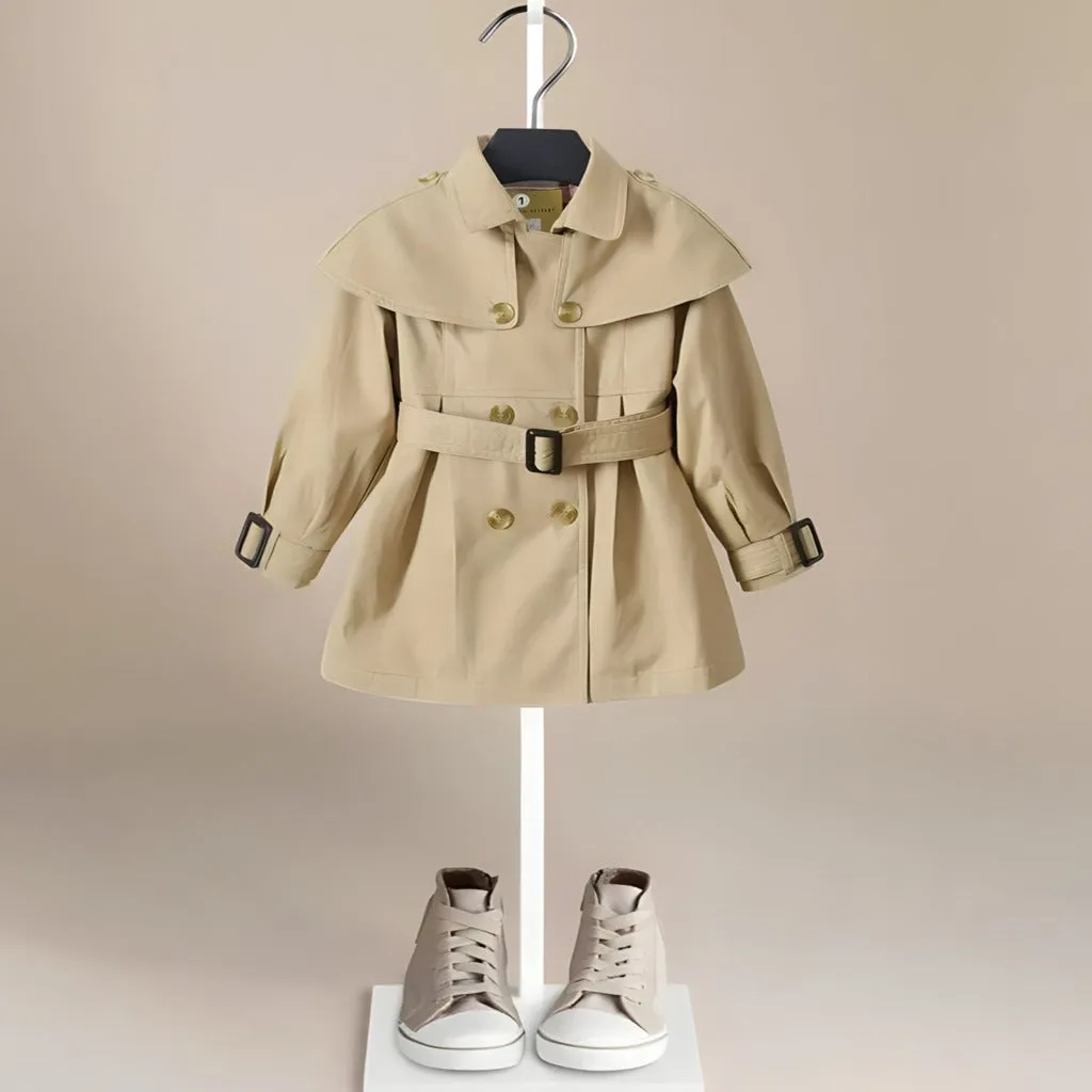 Girls' Vintage Trench Coat 1-7 Years