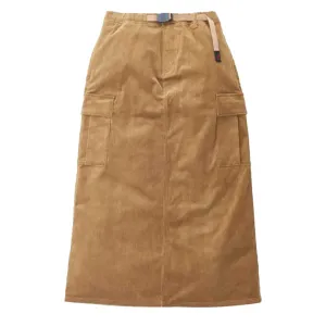 Gramicci Womens Corduroy Long Cargo Skirt Mocha Beige