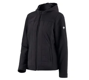 Hybrid fleece hoody jacket e.s.concrete, ladies'