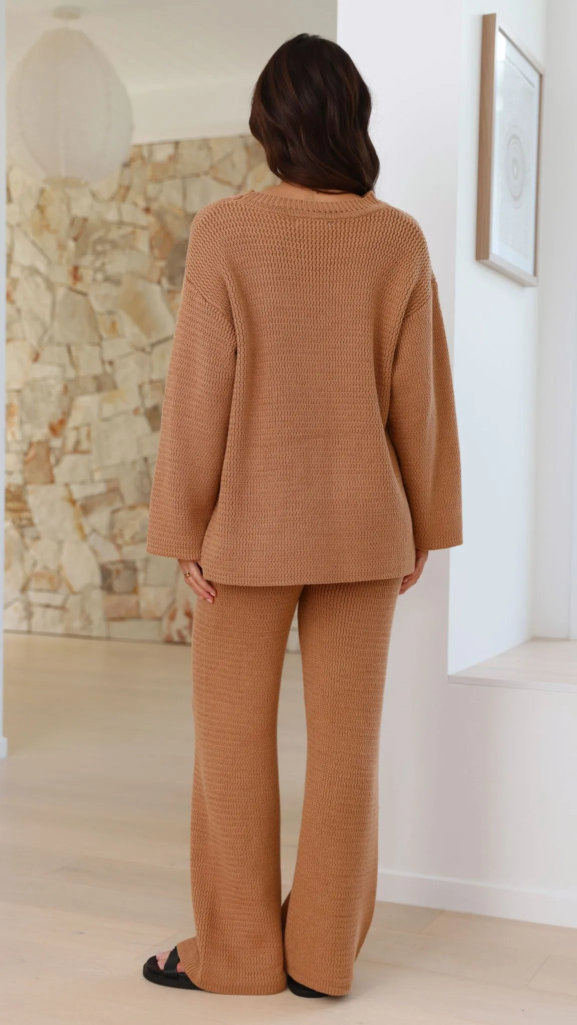 Jachai Knitted Pants - Mocha