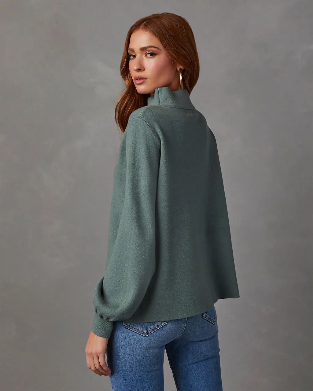 Kaplan Mock Neck Knit Sweater