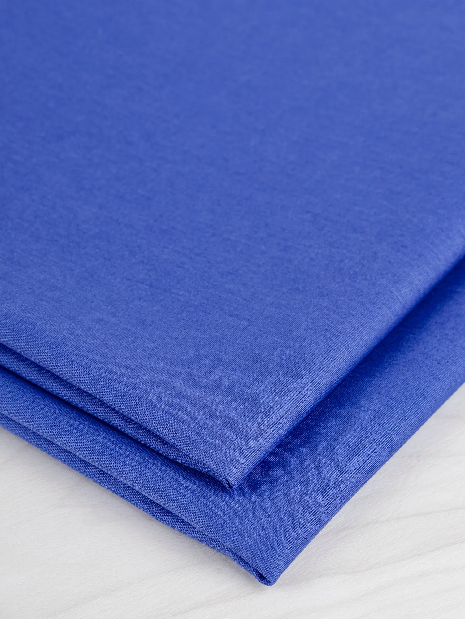 Lightweight Silky Cotton Poplin - Cerulean Blue