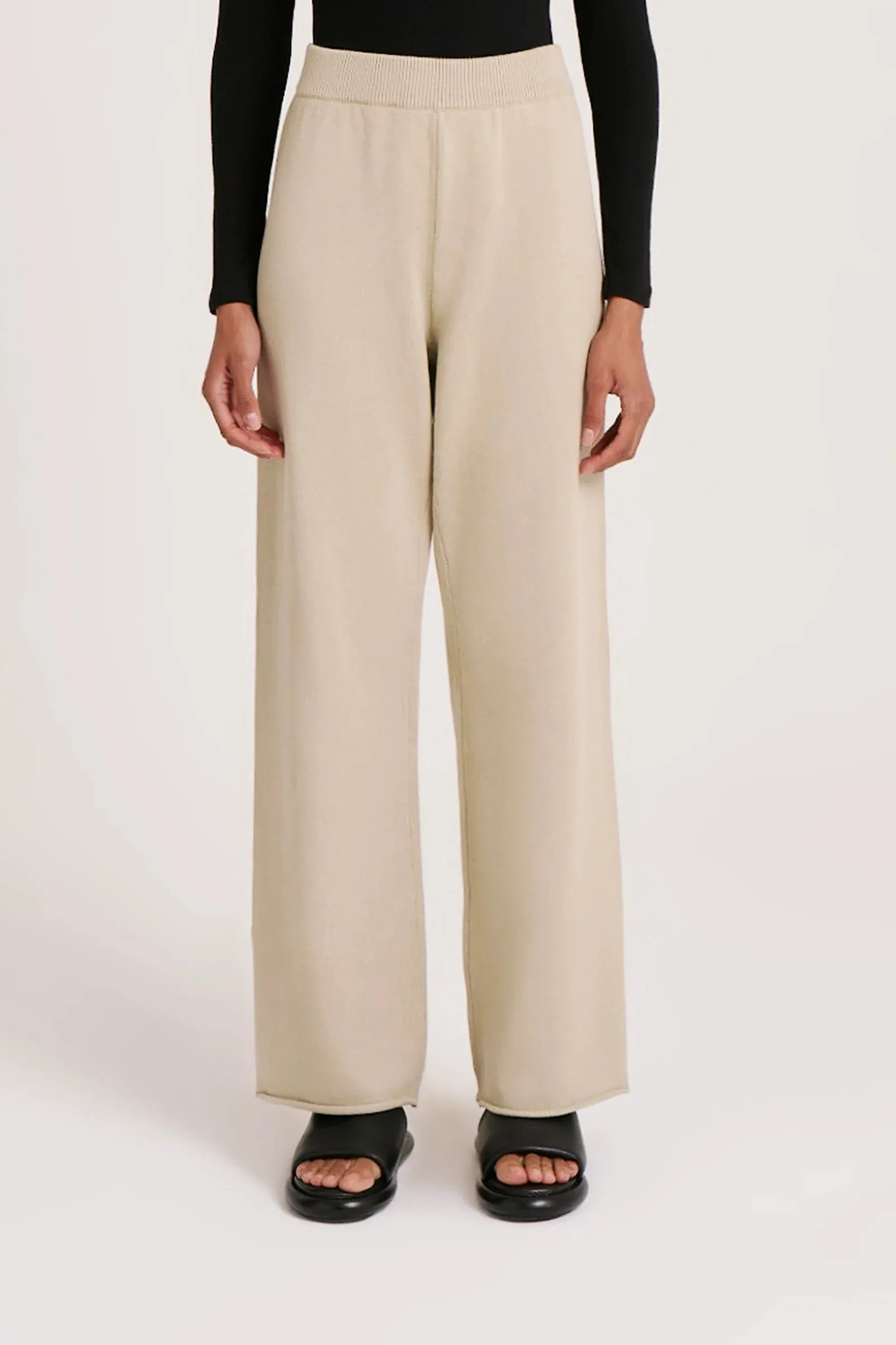 LILOU KNIT PANT- CUCUMBER