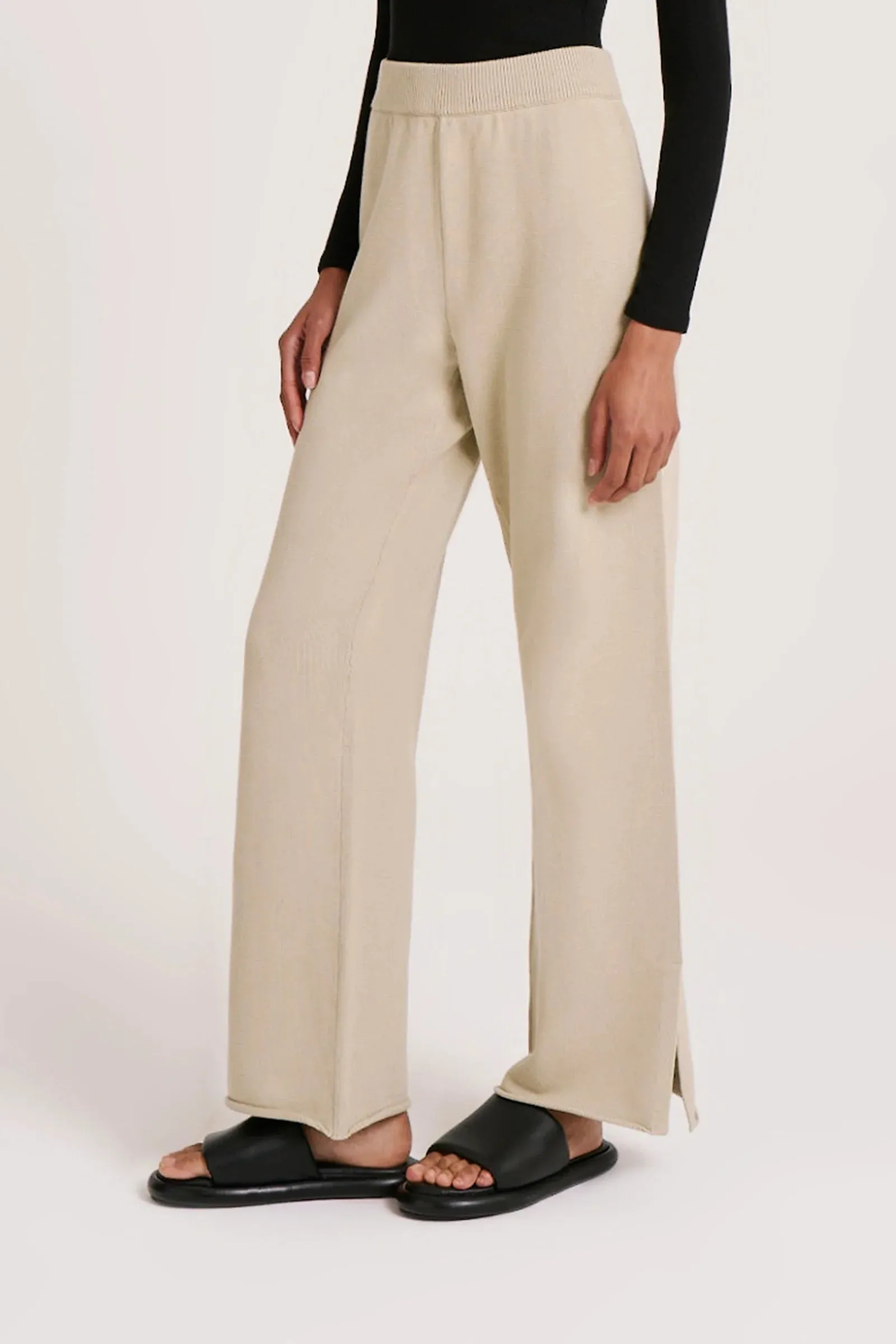 LILOU KNIT PANT- CUCUMBER