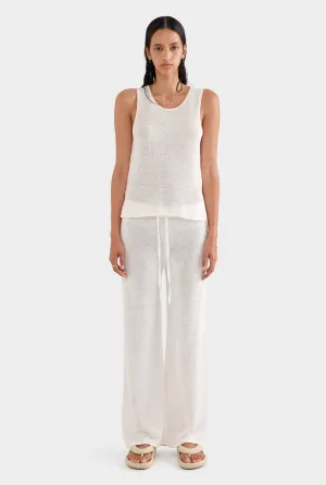 Linen Knitted Pant 2.0 - Off White