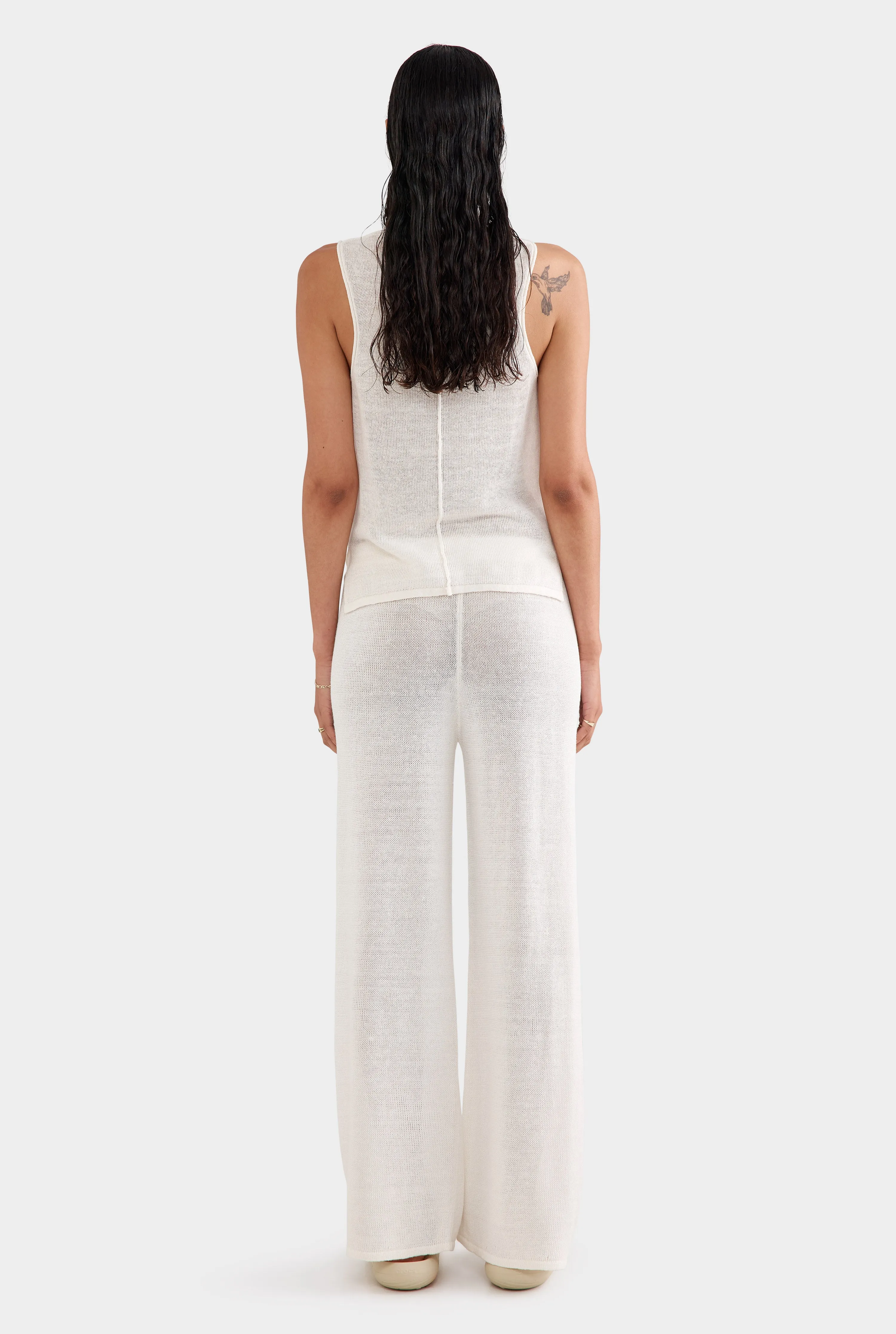 Linen Knitted Pant 2.0 - Off White