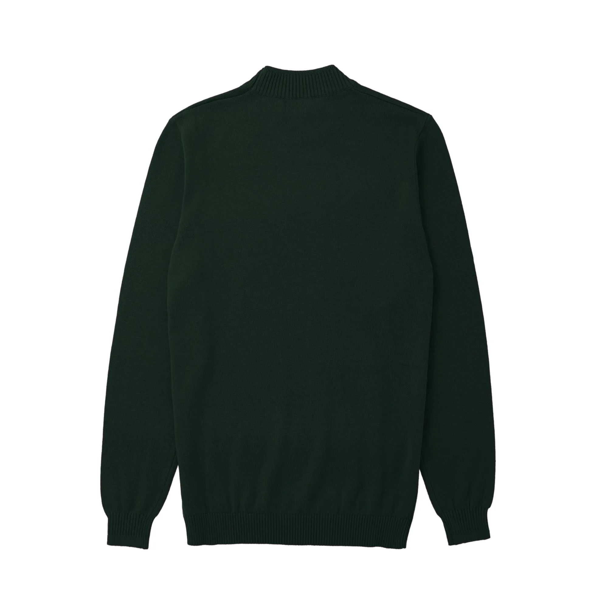 Long Sleeve Mock Neck Sweater by Lorenzo Franco - Hunter Green