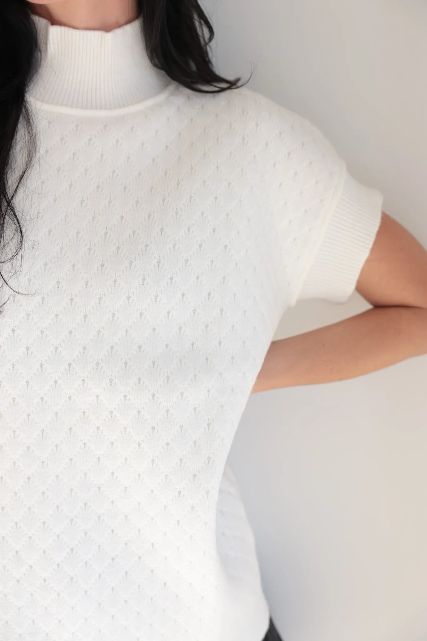 Luxe Texture Mock Neck Sweater