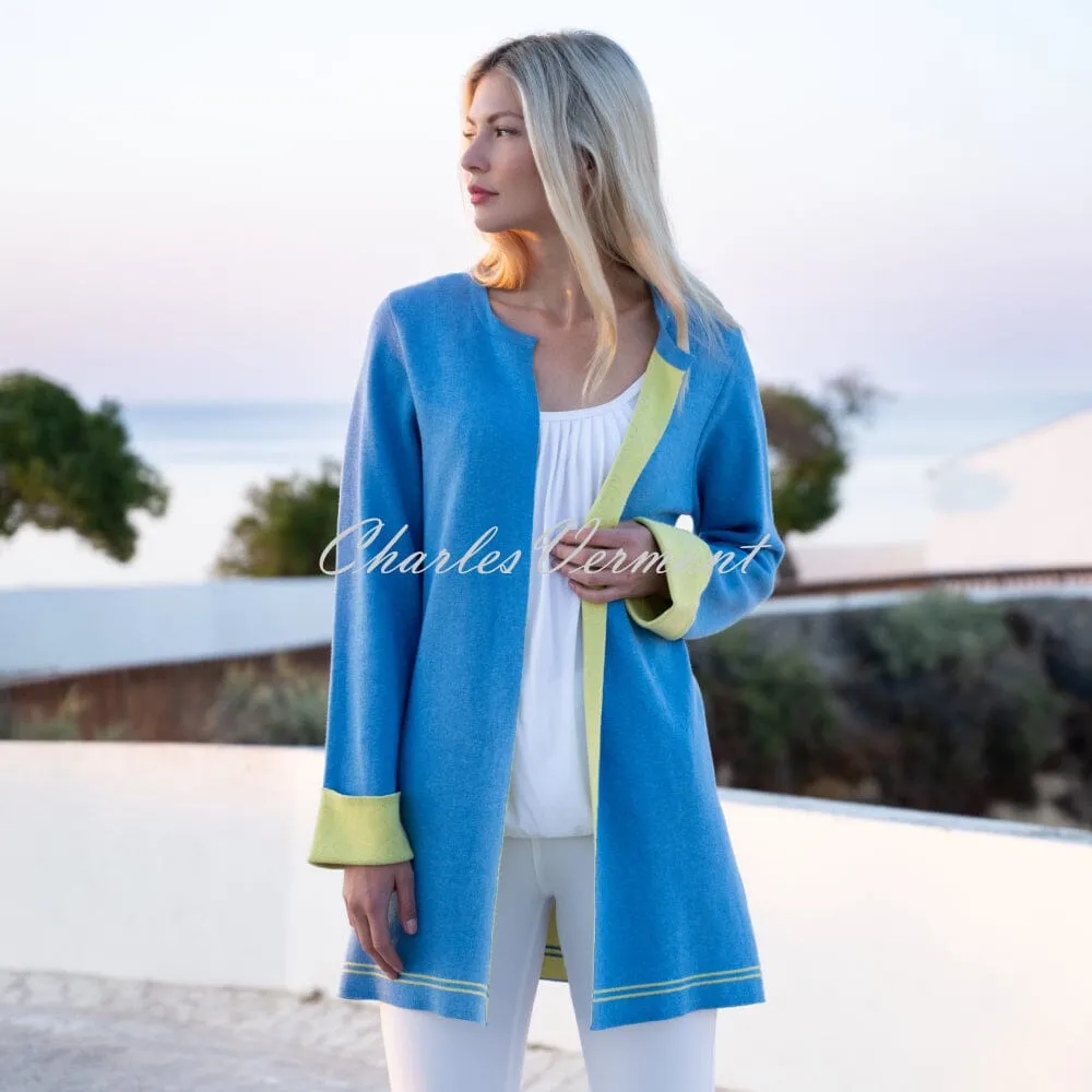 Marble Cardigan - Style 7026-213 (Powder Blue)