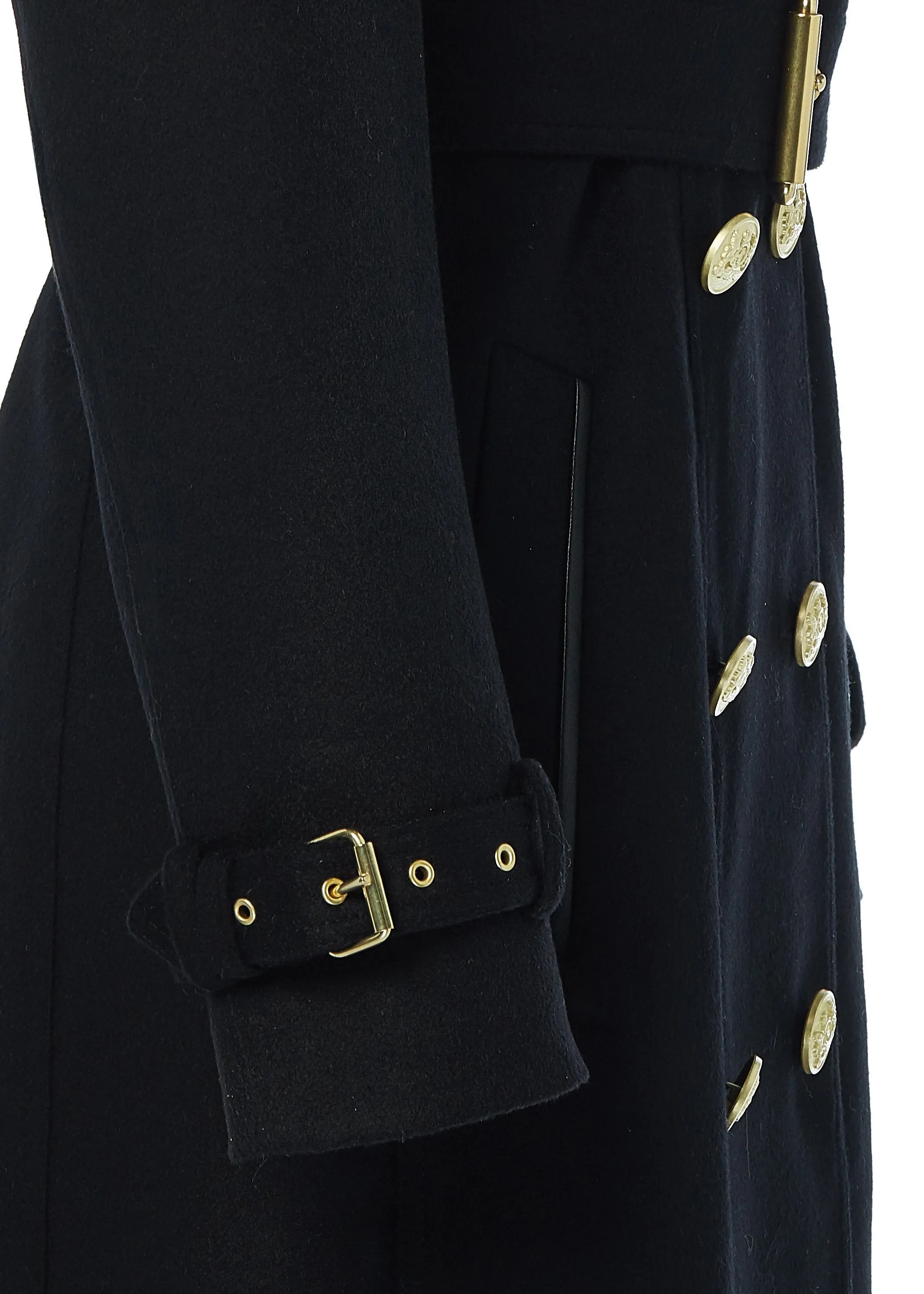 Marlborough Trench Coat (Soft Black)