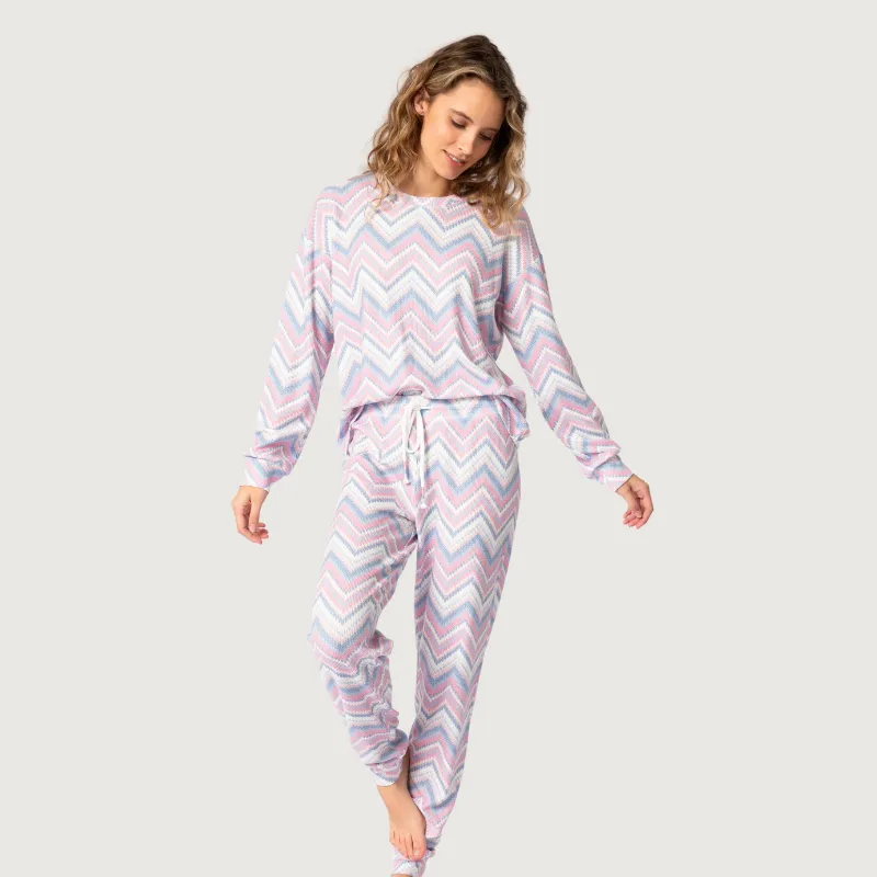 PJ Salvage Mountain Bound Thermal Ski Jammie Set