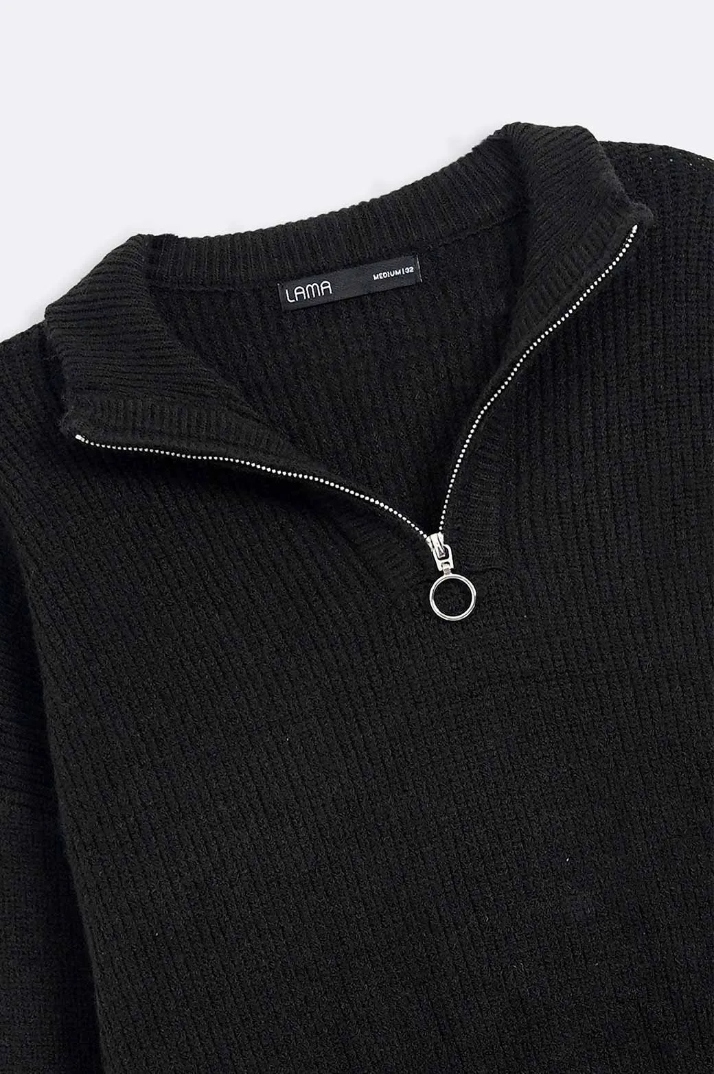 RELAXED MOCKNECK SWEATER