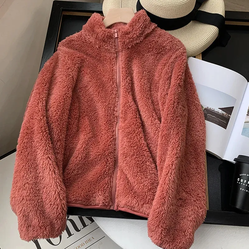 Riley™ - Cozy Teddy Coat With Zipper