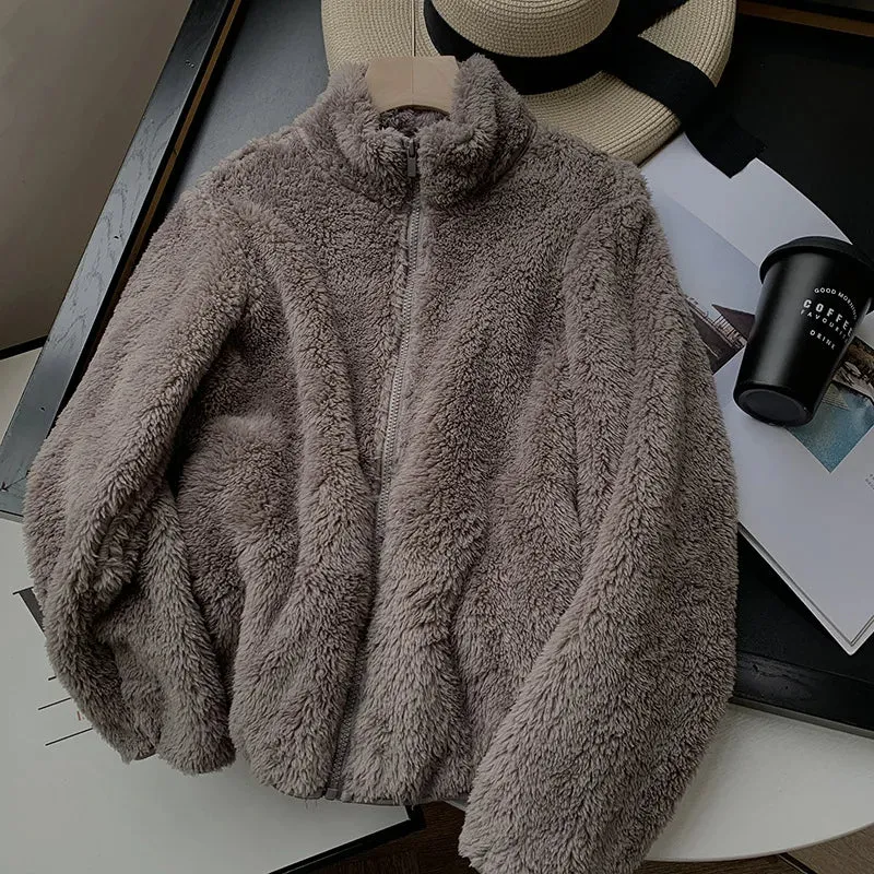 Riley™ - Cozy Teddy Coat With Zipper