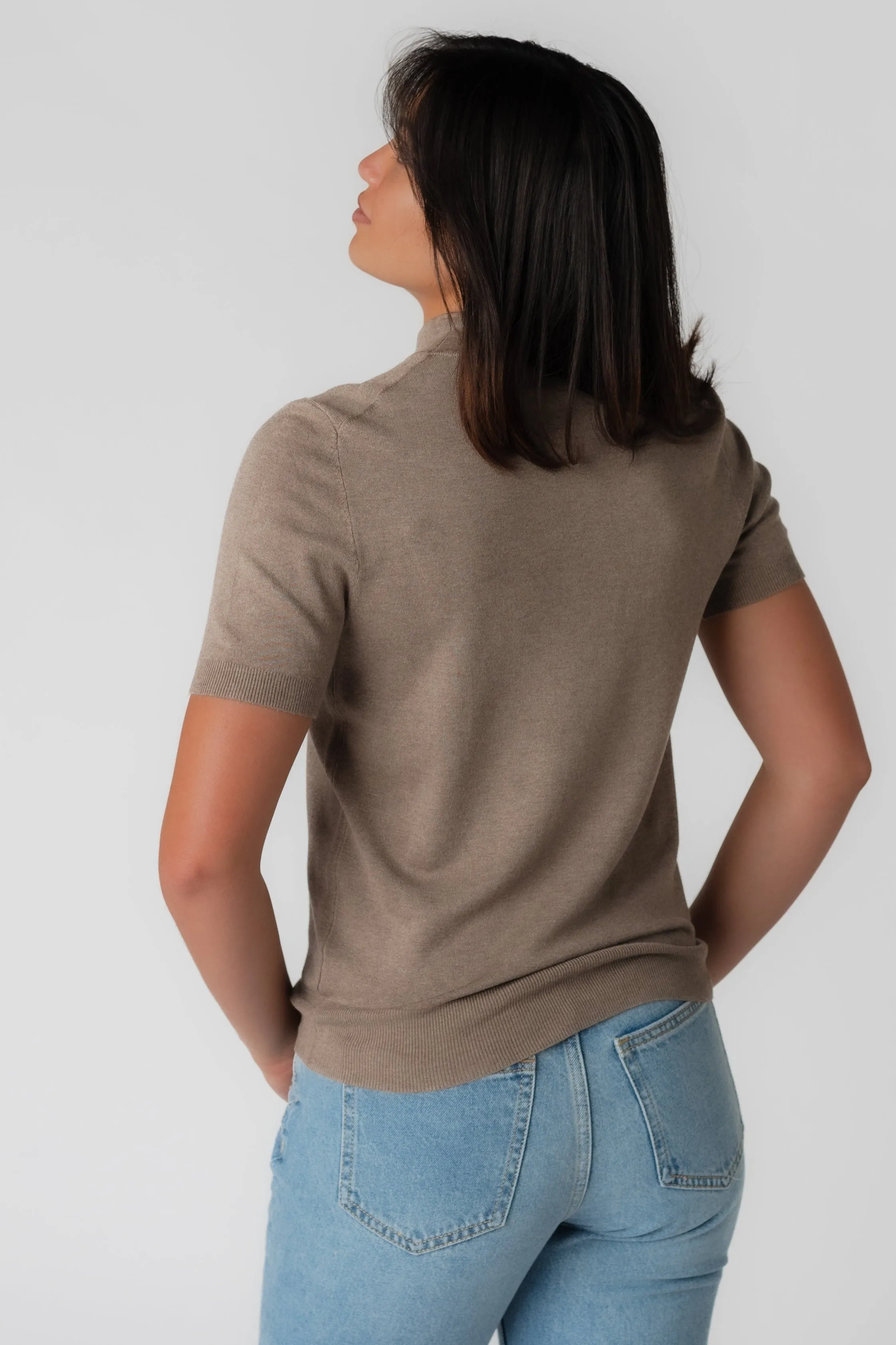 Stella Soft Mock Neck Sweater