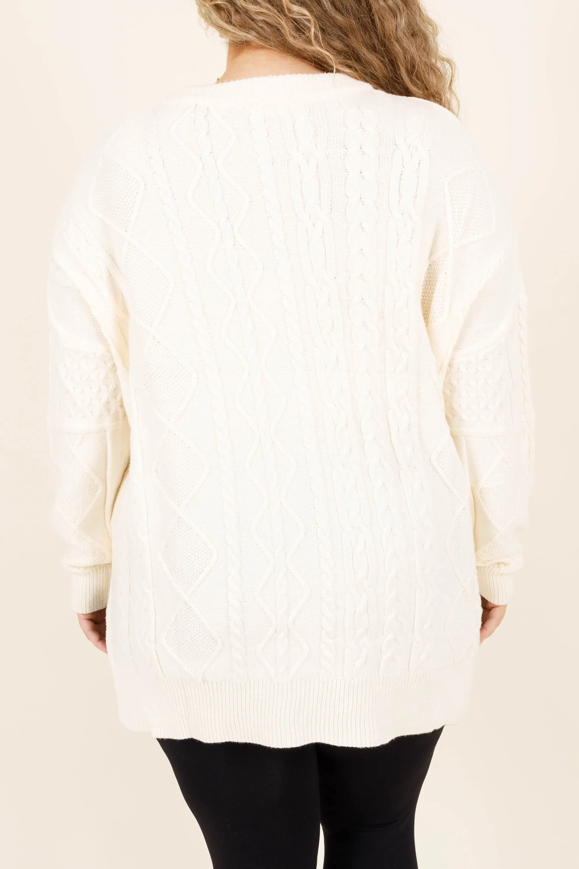 Wooly Wonder Sweater, Cream