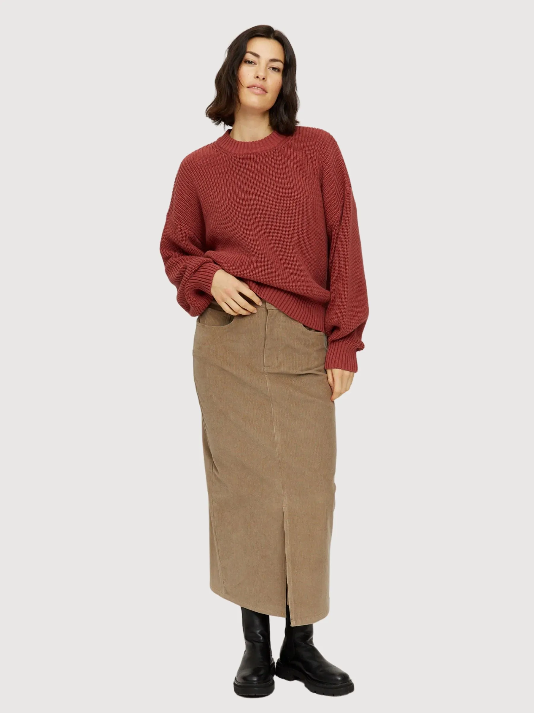 Yona Skirt Taupe Women | Mazine