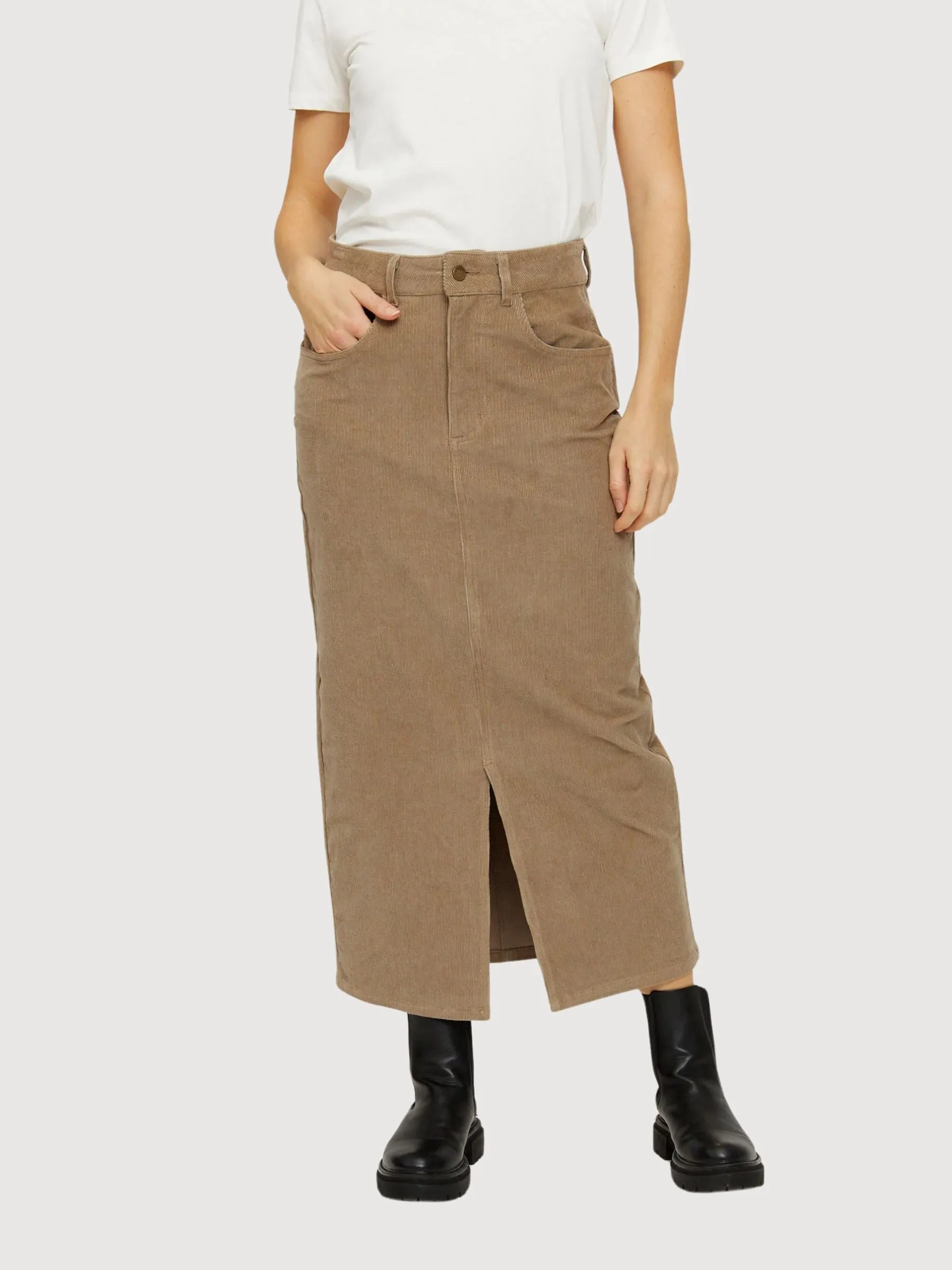 Yona Skirt Taupe Women | Mazine